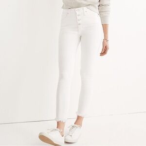 Madewell 10” High-Rise Skinny Crop Jeans: Button-Front edition